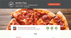 Desktop Screenshot of notrayspizza.com